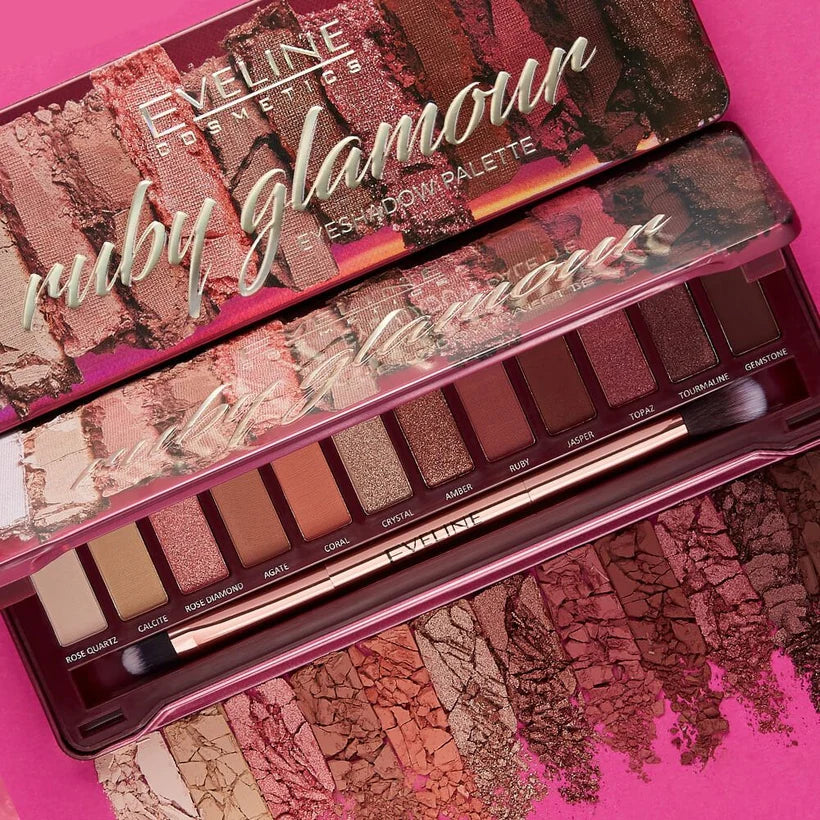 Ruby Glamour Eyeshadow Palette - 12 colors 12 g