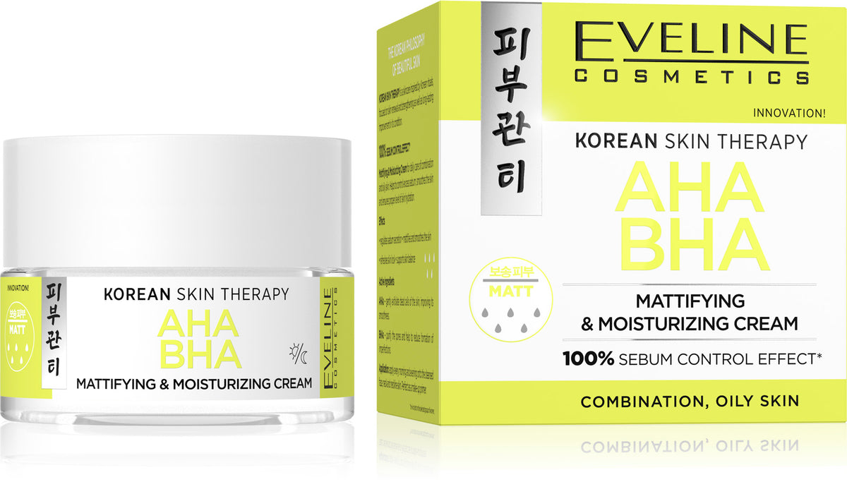 Korean Skin Therapy AHA BHA Mattifying & Moisturising Cream - 100% Sebum Control