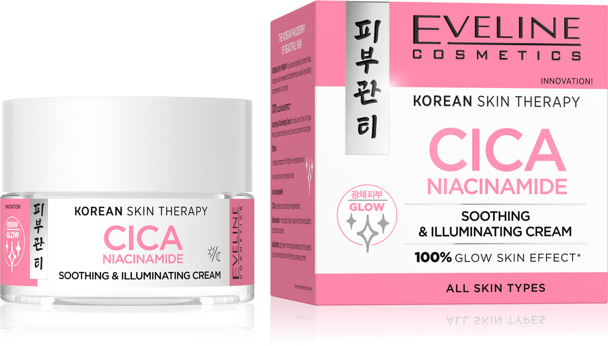 Eveline Korean Skin Therapy CICA Niacinamide Soothing & Illuminating Cream