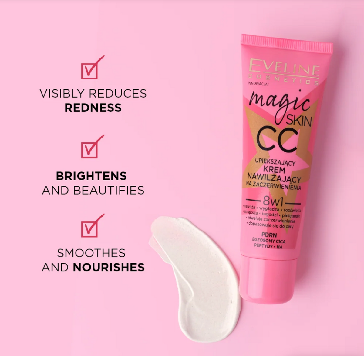 Magic Skin CC Cream - Moisturising, Lightweight & Redness Correction