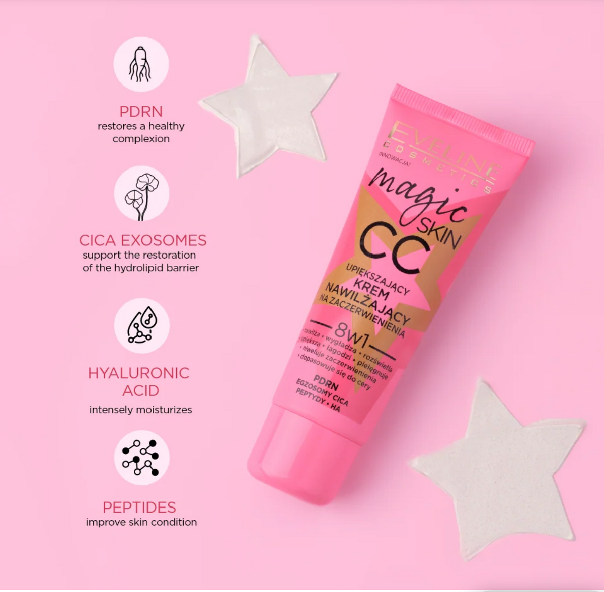 Magic Skin CC Cream - Moisturising, Lightweight & Redness Correction