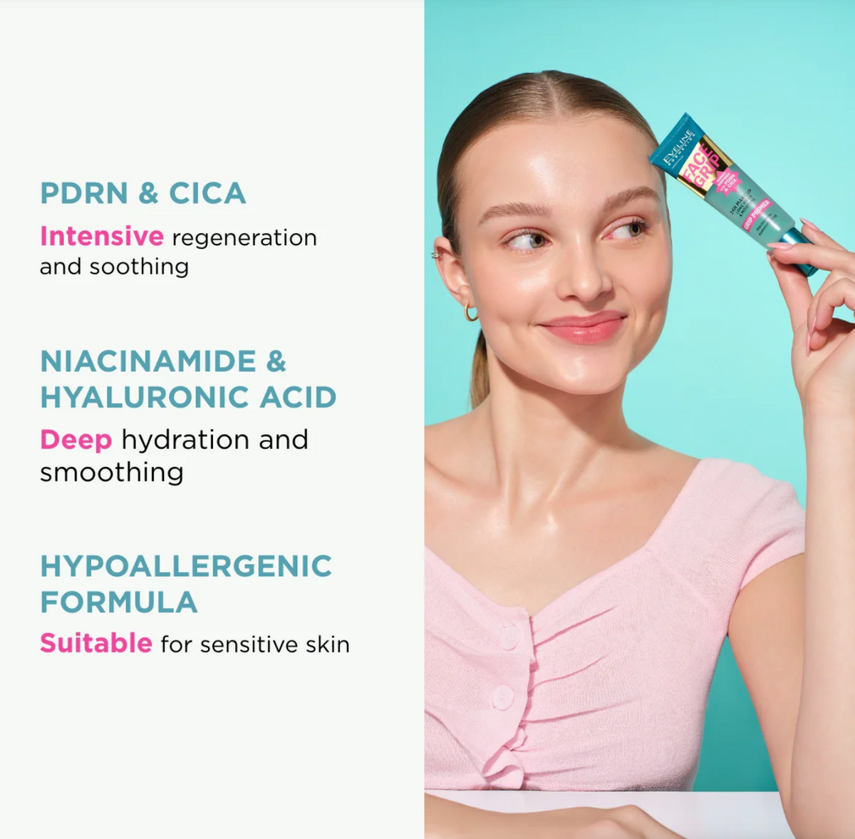 Face Grip Makeup Primer – Hydrating Green Gel for Redness Correction